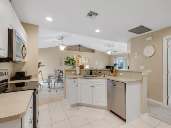 Waterfront Retreat in Northeast Cape Coral Three Bedroom with Private Pool